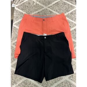 Lot Of 2 Adidas & UA Golf Shorts Mens 36/38 Casual Lightweight Performance Chino